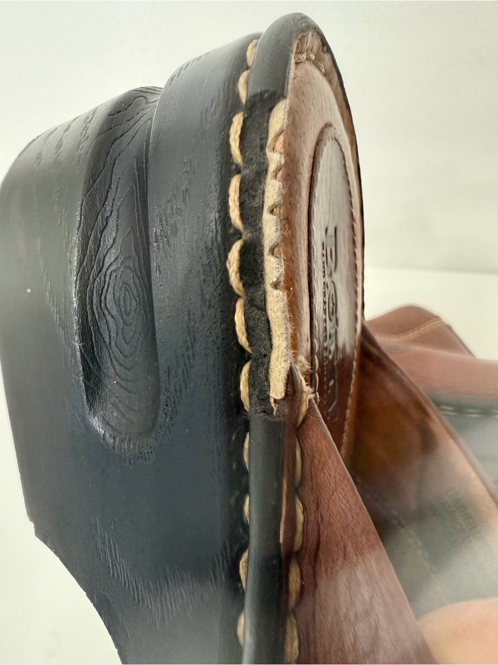Born Brown Leather Slip-On Clog Size 9 - Picture 14 of 14